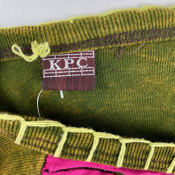 KPC Boho Multicolored Razor Cut Handcrafted Embroidered Dress Small - Picture 7 of 10